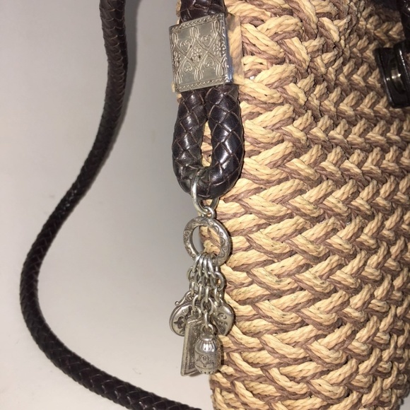 Brighton Straw and Leather Handbag - Picture 2 of 6